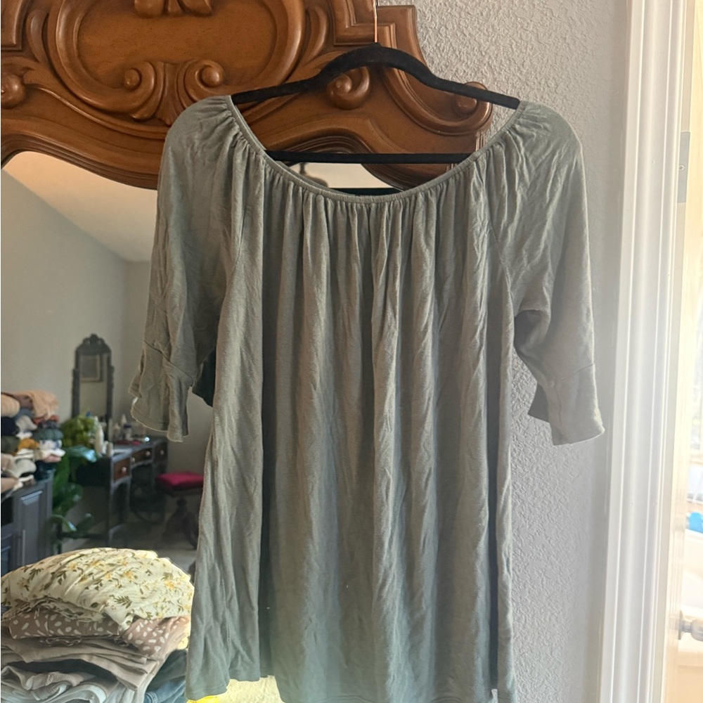 Elegant Sage Green Blouse